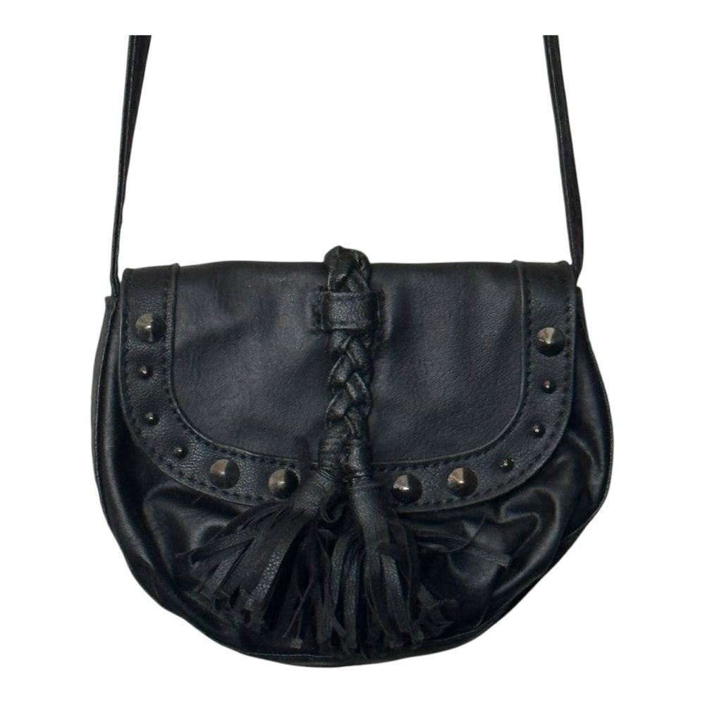 Material Girl Black Mini Boho Crossbody Bag